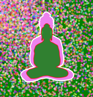 Fork of Fork of Fork of Fork of Fork of Fork of Buddha in colors -overlapping Buddha