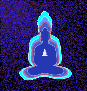 Fork of Fork of Fork of Buddha in colors -overlapping Buddha