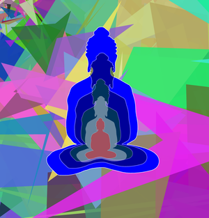 Fork of Fork of Fork of Fork of Fork of Buddha in colors -overlapping Buddha