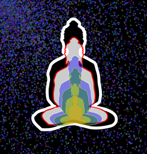 6 reflections of buddha without background