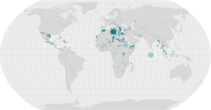Missing migrants on a map