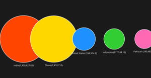 Top 5 Countries with Highest Population